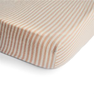 Mushie Crib Sheet - Small - Natural Stripe
